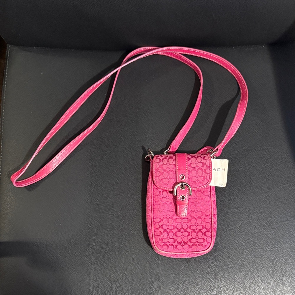 Coach Fuchsia Mini Crossbody Bag